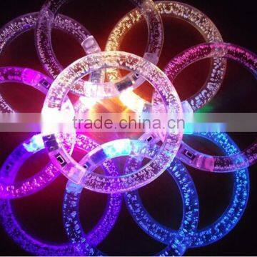 Multicolor changing LED bracelet glowing Acrylic Wristbands Party decoration Accessory