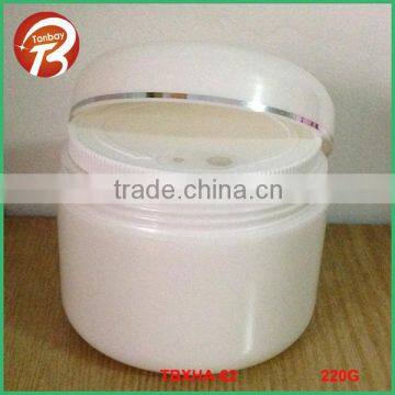 220G PP plastic jars for message cream rotatable pp jar screw on plastic jarTBXHA-62