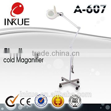 A-607 Magnifying Lamp Type folding magnifying glass lamp , standing good quality magnifying lamp 5x for beauty salon