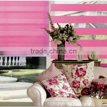 Top-grade Blinds 100% blackout roller blind Double-shade shower curtain Jacquard Zebra Blind/ stone-look zebra blinds