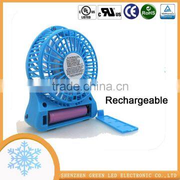 Good Quality USB MINI FAN With LED Lights Battery New 2016 photo-3