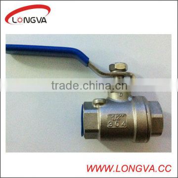 2016 hot stainless steel 2-pcs ball valve with high quality