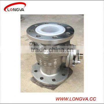 stainless steel fluorine lined ball valve