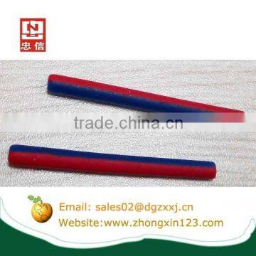 Simple and generous silicone rubber two colours temple tips for optical frame