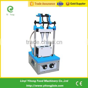 50-60 piece/h capacity 2 head ice cream cone making machine