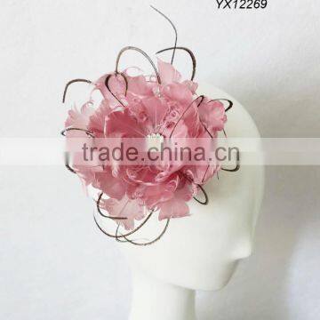 Ladies pink fascinator for Wedding Party Races