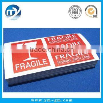 Fragile warning label sticker with cheap price