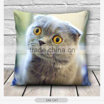 High Quality Fashion White Kitty Design 3d Digital Print Pillowcases Fullprint Decorative Throw Pillow Covers Seat Cushion Cover photo-2