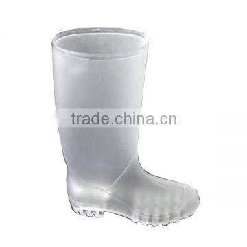 ladies transparent PVC rain boots water jelly shoes fashion overshoes