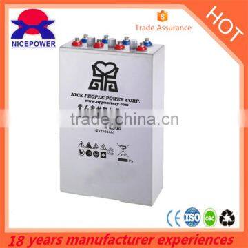 tubular GEL battery 2v 2500ah solar OPzV2500-2 battery use for UPS