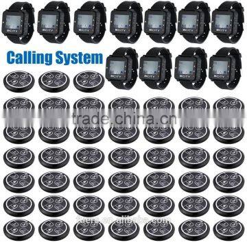 Best seller 300M call range watch pager and button restaurant table call system