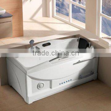 Hot Tub Bathtub Price for two people Luxury Acrylic freestanding massage bathtub for two people 2014