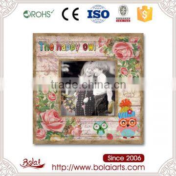 Lovely happy owl good quality square picture photo frame