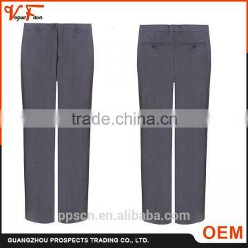 Hot men Trousers manufacturer formal black color 100% cotton man pants