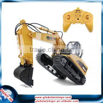 HUINA 1550 2.4GHz 15-channel electric rc toy excavator with an alloy digging bucket&lights, 680-degree rotation                        
                                                                                Supplier's Choice