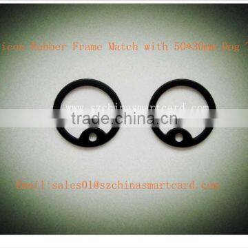 High Quality Colorful Dog Tag Silencer Rubber Frame