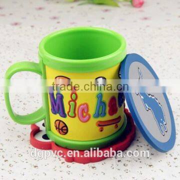 Factory Custom 2015 Hot Resistant Soft PVC Tea Cup Coaster photo-2