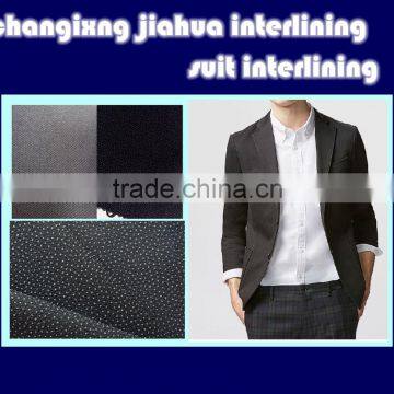 75D fusible stretch knitted woven interlining,suit,uniform ,overcoat adhesive interlining