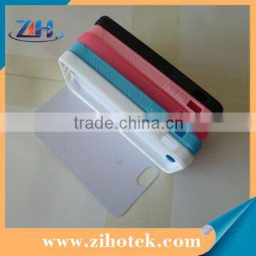 TPU Sublimation phone case for iphone 5/5s with metal insert printing