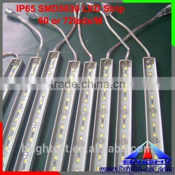 Aluminum body 60leds/72leds/m smd 5050 14.4w led light rigid strip