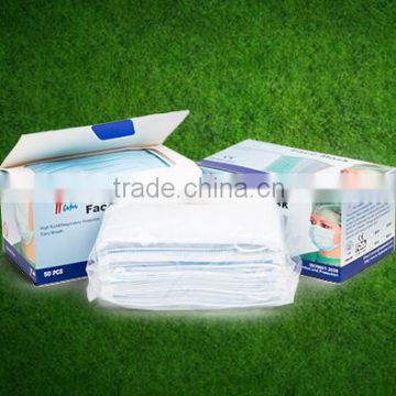 2015 new stock good quality 3ply medical mask/ flat mask/ surgical mask