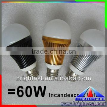 E27 High Brightness LED Bulb 6W,Energy Saving LED Lamp 5000K