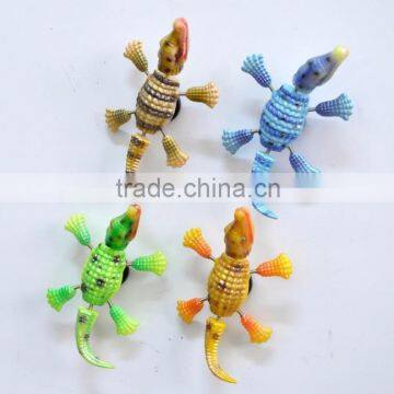 4 inch Pearl Power Crocodile Fridge Magnet, Refrigerator Magnet Stick