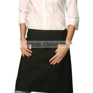 half waist apron/Black Waist / Bar Half Apron With Pocket