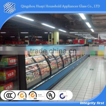 Weifang sliding curved glass fridge door manufacturers for multideck display fridge