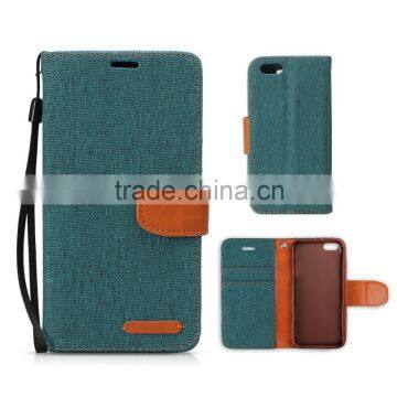 Fashion New Design Canvas Wallet Case for Iphone6/note5 photo-3