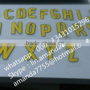 letter and number for jersey