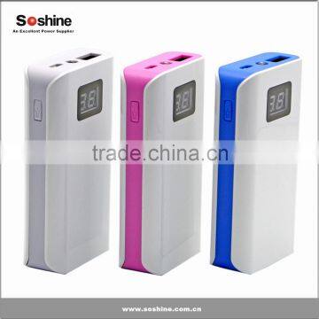 Power bank for mobilephone LED display capacity:5200mAh 1A