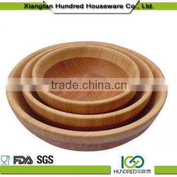 reusable bamboo salad bowl with servers