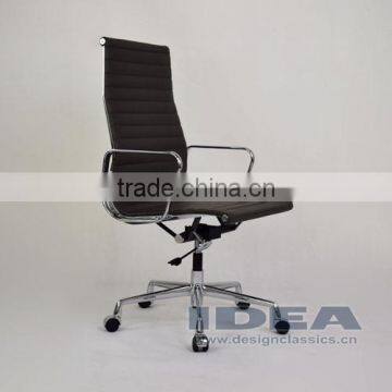 Replica EA119 Charles High Back Office Chair - Dark Grey Color Genuine Leather photo-6
