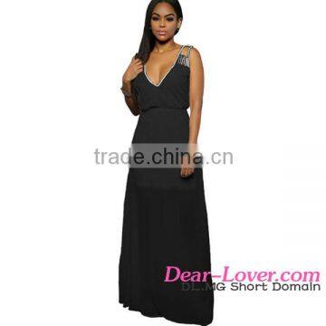 Burgundy Crisscross Daring Back Maxi Girl Party Wear Western Dress photo-4