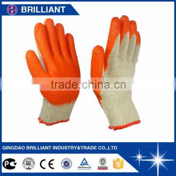 Wholesale cotton liner palm coated cheap latex glove