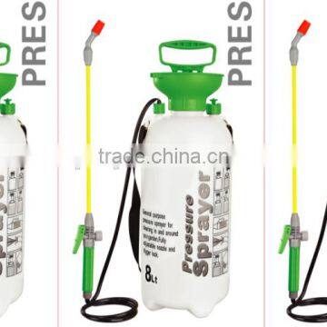 CE certification 8L pressure air knapsack hand plastic sprayer, good quality and good services trigger 8 L sprayer