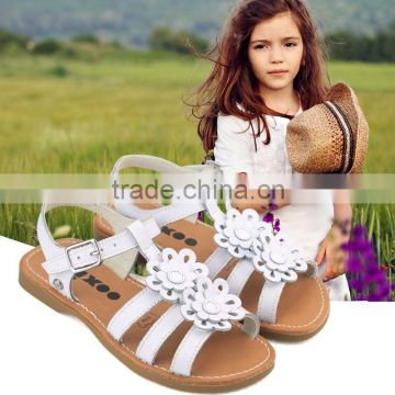 Children's shoes wholesale 2016 summer new female shoes sandals sandals a lovely white flower princess batch