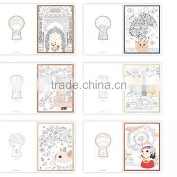 Fashion Wholesale Secret Garden Series Jetoy Cat Coloring Books for Adult photo-2