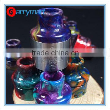 New design resin dtip 528 goon rda resin driptip with mix color