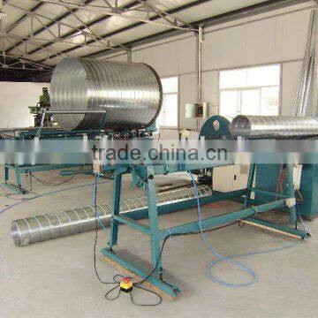 Spiral steel tube machine