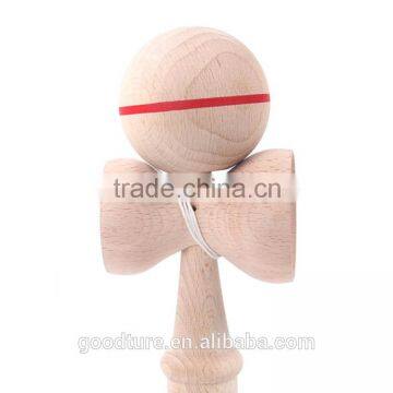 Solid Wood Beechwood Kendama Fine Polished Wooden Kendama photo-2