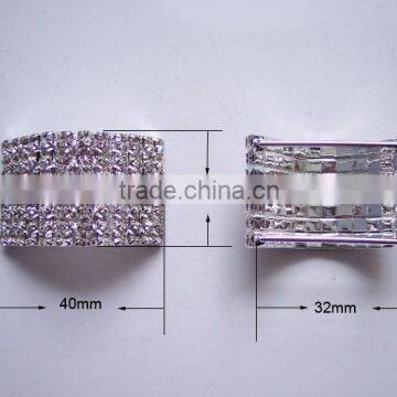 (M0382) 40mmx25mm rhinestone buckle for wedding invitation card