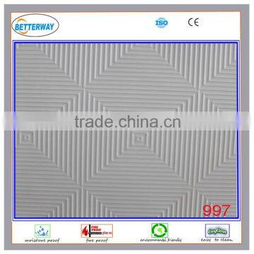 embossed light weight sound absorbing pvc ceiling film/made in China/factory offer