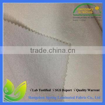 Waterproof White Terry Cloth Coated Fabric