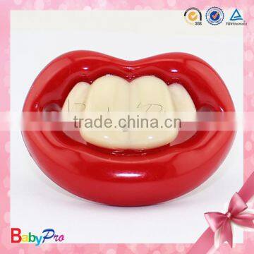 Babypro PN03 China Supplier Wholesale Promotional Plastic Nipple Baby Toys Red Color Non-Toxic Baby Relax Pacifier For Infant