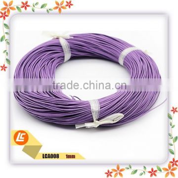 Purple Genuine Leather Cow Hide Cord single