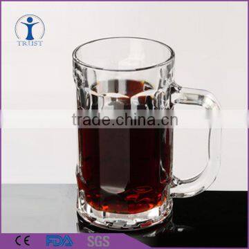 Eco-friendly high quality clear beer glass cup with handle                        
                                                                                Supplier's Choice