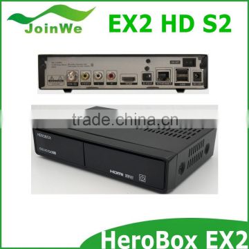 2016 Newest HEROBOX EX3 HD tv box DVB-S2/C/T2 triple tuner receiver hd dvb-s2 super box receiver