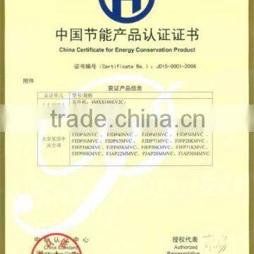 China Certificate for Energy Conservation Product
